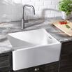 Blanco Belfast Crystal Gloss White Ceramic Kitchen Sink & Waste - 595 x 455mm