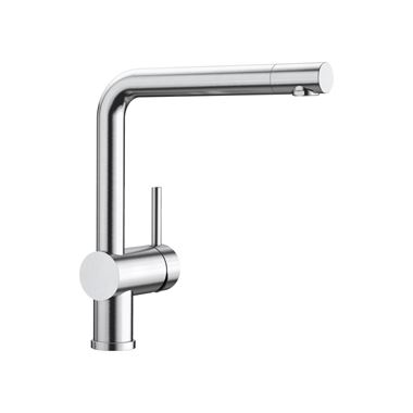 Blanco Linus WRAS Approved Single Lever Mono Kitchen Mixer Tap - PVD Steel