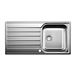 Blanco Livit XL 5 S 1 Bowl Brushed Stainless Steel Kitchen Sink & Waste with Reversible Drainer - 1000 x 500mm
