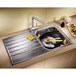 Blanco Livit XL 5 S 1 Bowl Brushed Stainless Steel Kitchen Sink & Waste with Reversible Drainer - 1000 x 500mm