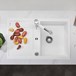 Blanco Metra 45 S Ultra Compact 1 Bowl Inset or Undermount White Silgranit Composite Kitchen Sink & Waste with Reversible Drainer - 780 x 500mm