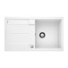 Blanco Metra 5 S Compact 1 Bowl Inset or Undermount White Silgranit Composite Kitchen Sink & Waste with Reversible Drainer - 860 x 500mm