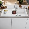 Blanco Metra 6 S 1.5 Bowl Inset or Undermount White Silgranit Composite Kitchen Sink & Waste with Reversible Drainer - 1000 x 500mm