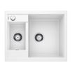 Blanco Metra 6 1.5 Bowl Inset or Undermount White Silgranit Composite Kitchen Sink & Waste - 615 x 500mm