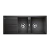 Blanco Metra 8 S 1.5 Bowl Inset or Undermount Anthracite Silgranit Composite Kitchen Sink & Waste with Reversible Drainer - 1160 x 500mm