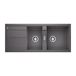 Blanco Metra 8 S 1.5 Bowl Inset or Undermount Rock Grey Silgranit Composite Kitchen Sink & Waste with Reversible Drainer - 1160 x 500mm