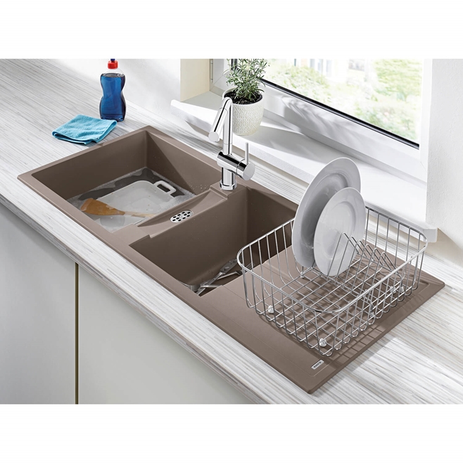 Blanco Metra 8 S 1.5 Bowl Inset Silgranit Composite Kitchen Sink & Waste with Reversible Drainer - 1160 x 500mm