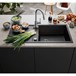 Blanco Metra XL 6 S 1 Bowl Inset or Undermount Black Silgranit Composite Kitchen Sink & Waste with Reversible Drainer - 1000 x 500mm