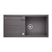 Blanco Metra XL 6 S 1 Bowl Inset or Undermount Rock Grey Silgranit Composite Kitchen Sink & Waste with Reversible Drainer - 1000 x 500mm