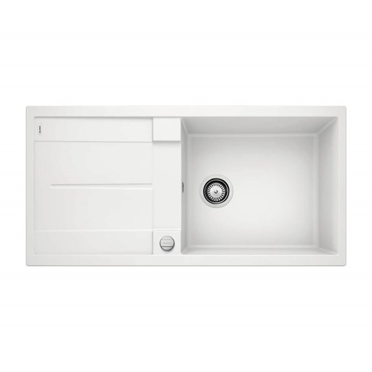 Blanco Metra XL 6 S 1 Bowl Inset or Undermount Silgranit Composite Kitchen Sink & Waste with Reversible Drainer - 1000 x 500mm