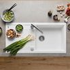 Blanco Metra XL 6 S 1 Bowl Inset or Undermount White Silgranit Composite Kitchen Sink & Waste with Reversible Drainer - 1000 x 500mm