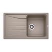 Blanco Sona 5 S Compact 1 Bowl Inset or Undermount Tartufo Silgranit Composite Kitchen Sink & Waste with Reversible Drainer - 860 x 500mm