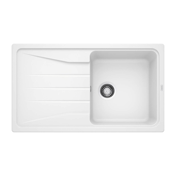 Blanco Sona 5 S Compact 1 Bowl Inset Silgranit Composite Kitchen Sink & Waste with Reversible Drainer - 860 x 500mm
