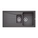 Blanco Sona 6 S 1.5 Bowl Inset or Undermount Rock Grey Silgranit Composite Kitchen Sink & Waste with Reversible Drainer - 1000 x 500mm