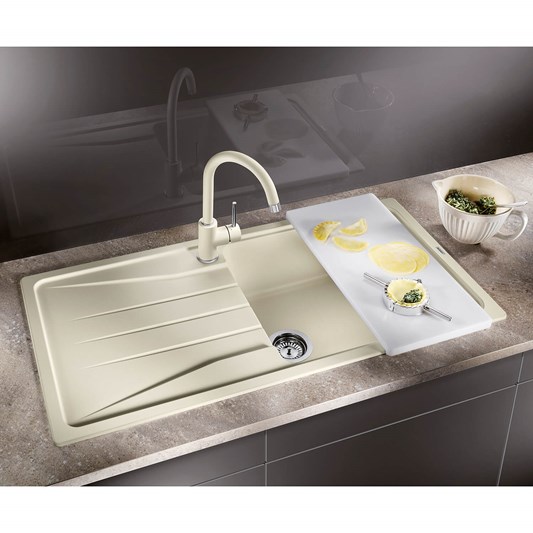 Blanco Sona XL 6 S 1 Bowl Inset or Undermount Silgranit Composite Kitchen Sink & Waste with Reversible Drainer - 1000 x 500mm