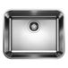 Blanco Supra Large 1 Bowl Undermount Brushed Stainless Steel Kitchen Sink & Waste - 530 x 430mm