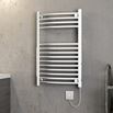 Brenton Apollo Electric Curved Heated Towel Rail - 800 x 500mm - On/Off Element