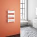Brenton Avezzano Gloss White Flat Panel Heated Towel Rail - 650 x 400mm