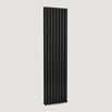 Brenton Oval Double Panel Vertical Radiator - Anthracite - 1800 x 480mm