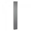 Brenton Oval Tube Double Panel Vertical Radiator - 1800mm x 235mm - Anthracite
