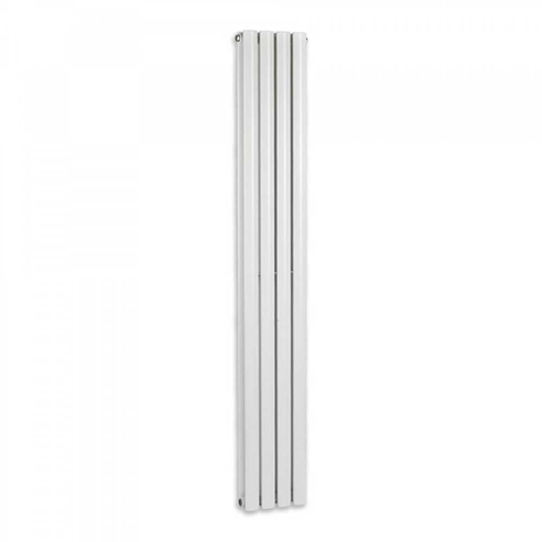 Brenton Oval Tube Double Panel Vertical Radiator - 1800mm x 235mm - White