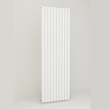 Brenton Oval Double Panel Vertical Radiator - White - 1800 x 600mm