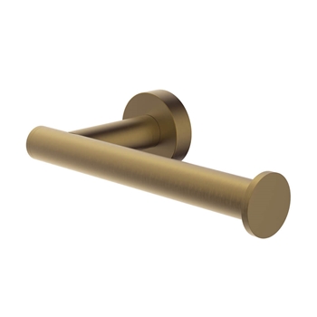 Britton Bathrooms Hoxton Single Toilet Roll Holder - Brushed Brass