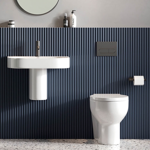 Britton Bathrooms Hoxton Single Toilet Roll Holder - Matt Black