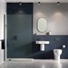 Britton Bathrooms Hoxton Rain Shower Head & Wall Mounted Arm - Matt Black