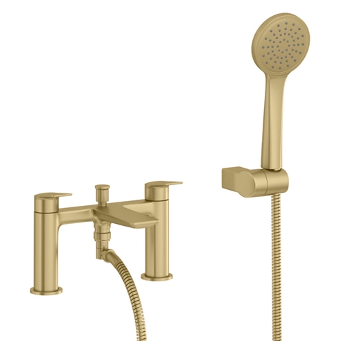 Britton Bathrooms Greenwich Bath Shower Mixer - Brushed Brass