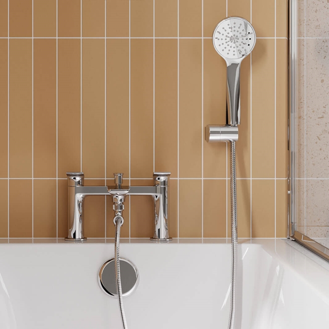 Britton Bathrooms Greenwich Bath Shower Mixer Tap - Chrome