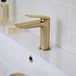 Britton Bathrooms Greenwich Mono Basin Mixer - Brushed Brass