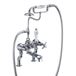 Burlington Anglesey Deck Mounted Bath Shower Mixer with Straight Valves