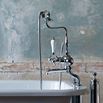 Burlington Anglesey Deck Mounted Bath Shower Mixer with Angled Valves