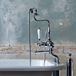 Burlington Anglesey Deck Mounted Bath Shower Mixer with Straight Valves