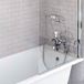 Burlington Anglesey Regent Tall Deck Mounted Bath Shower Mixer with Straight Valves