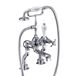 Burlington Anglesey Regent Tall Deck Mounted Bath Shower Mixer with Straight Valves