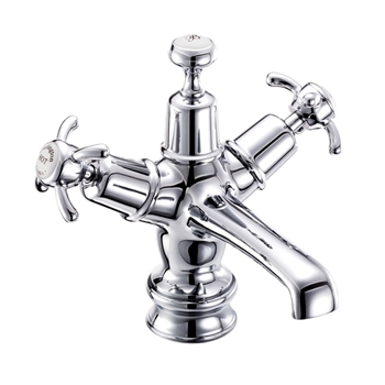 Burlington Anglesey Regent Basin Mixer Tap with High Central Indice & Waste
