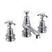 Burlington Anglesey Regent 3 Tap Hole Basin Mixer with Pop-up Waste