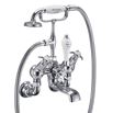 Burlington Anglesey Regent Tall Wall Mounted Bath Shower Mixer with Angled Valves