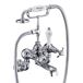 Burlington Anglesey Regent Tall Wall Mounted Bath Shower Mixer with Straight Valves