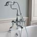 Burlington Claremont Deck Mounted Bath Shower Mixer with Angled Valves