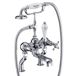 Burlington Claremont Deck Mounted Bath Shower Mixer with Straight Valves