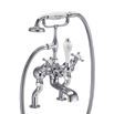 Burlington Claremont Deck Mounted Bath Shower Mixer with Angled Valves