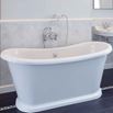 Burlington Claremont Wall Mounted Bath Mixer with Shower Handset & 'S' Adjuster
