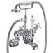 Burlington Claremont Regent Tall Wall Mounted Bath Shower Mixer with Angled Valves