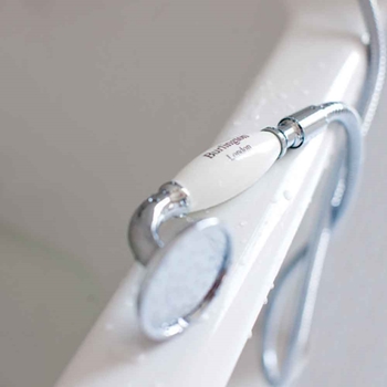 Burlington Kensington Regent Deck Mounted Bath Mixer with Shower Handset & Extended Base