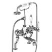 Burlington Kensington Deck Mounted Bath Shower Mixer with Straight Valves