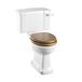 Burlington Rimless Close Coupled Toilet & Seat - 730mm Projection