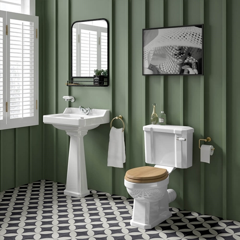 Butler & Rose Catherine Traditional Close Coupled Toilet (Excluding Seat)